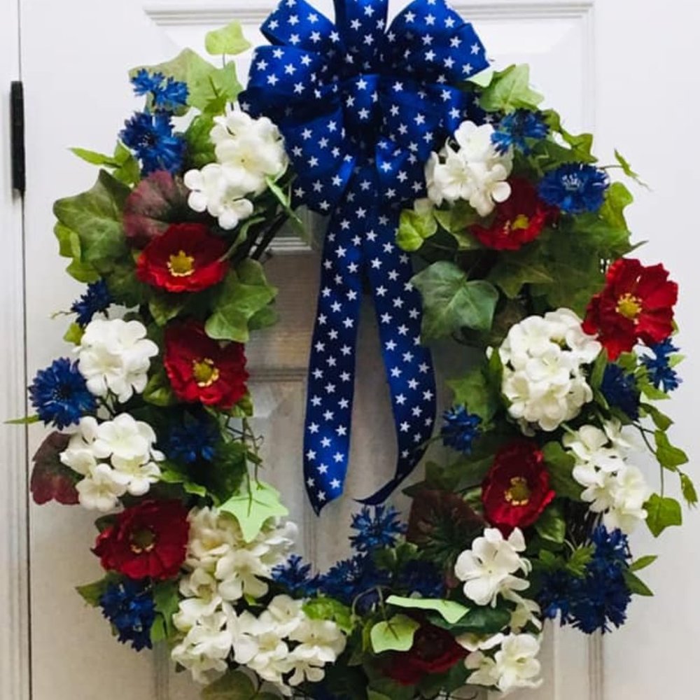 Patriotic Wreath/Door Hanger